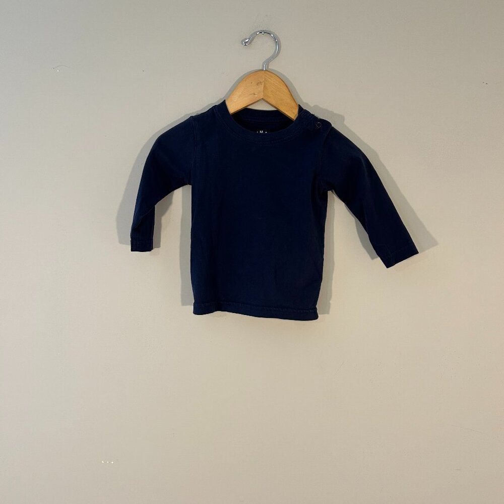 $7 ADD ON primary tee long‎ sleeve top shirt 6-12 zara h&m boys' mini boden